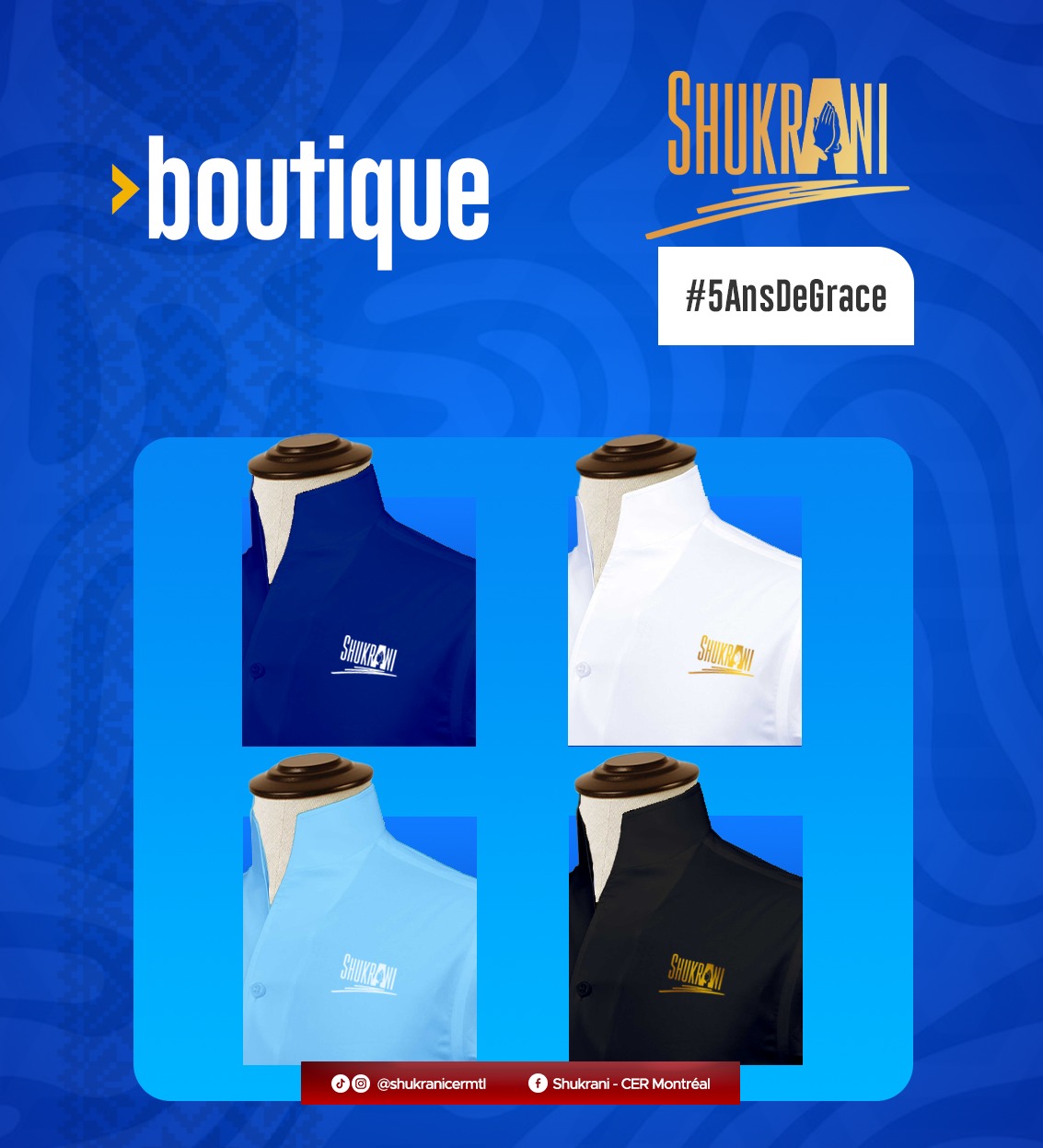 Chemise Shukrani col moderne