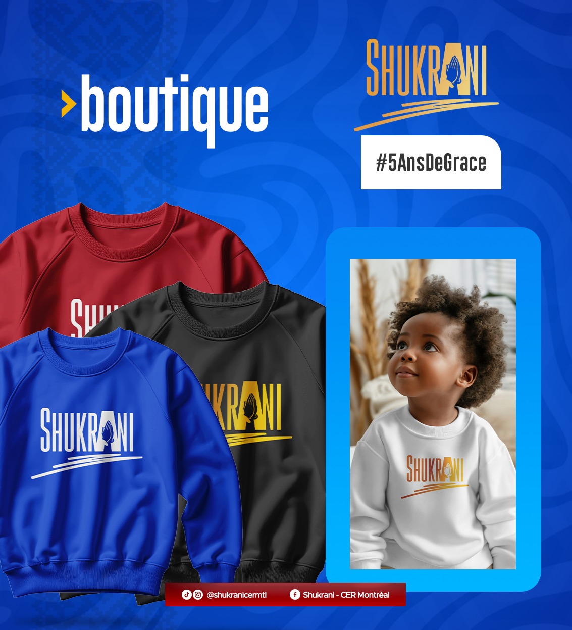 Crewneck Shukrani pour enfant